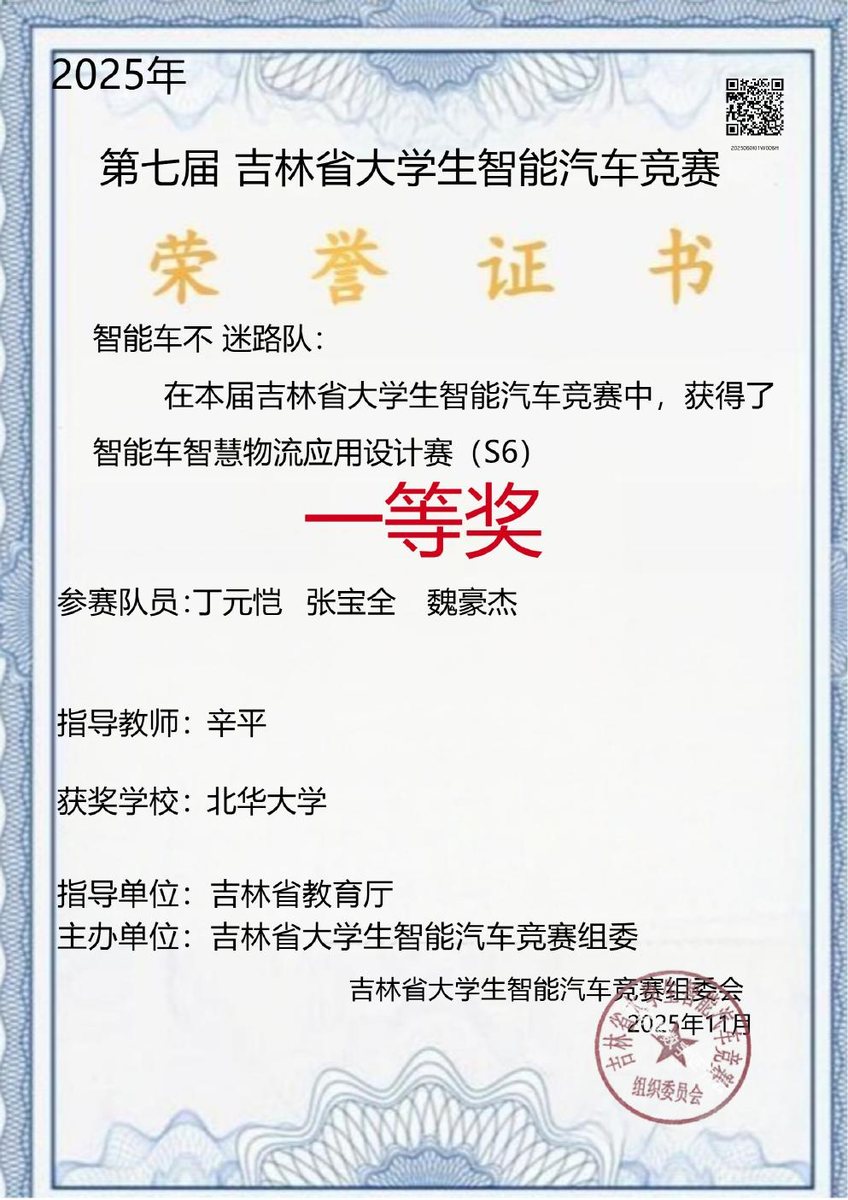 智能汽车竞赛 一等奖
